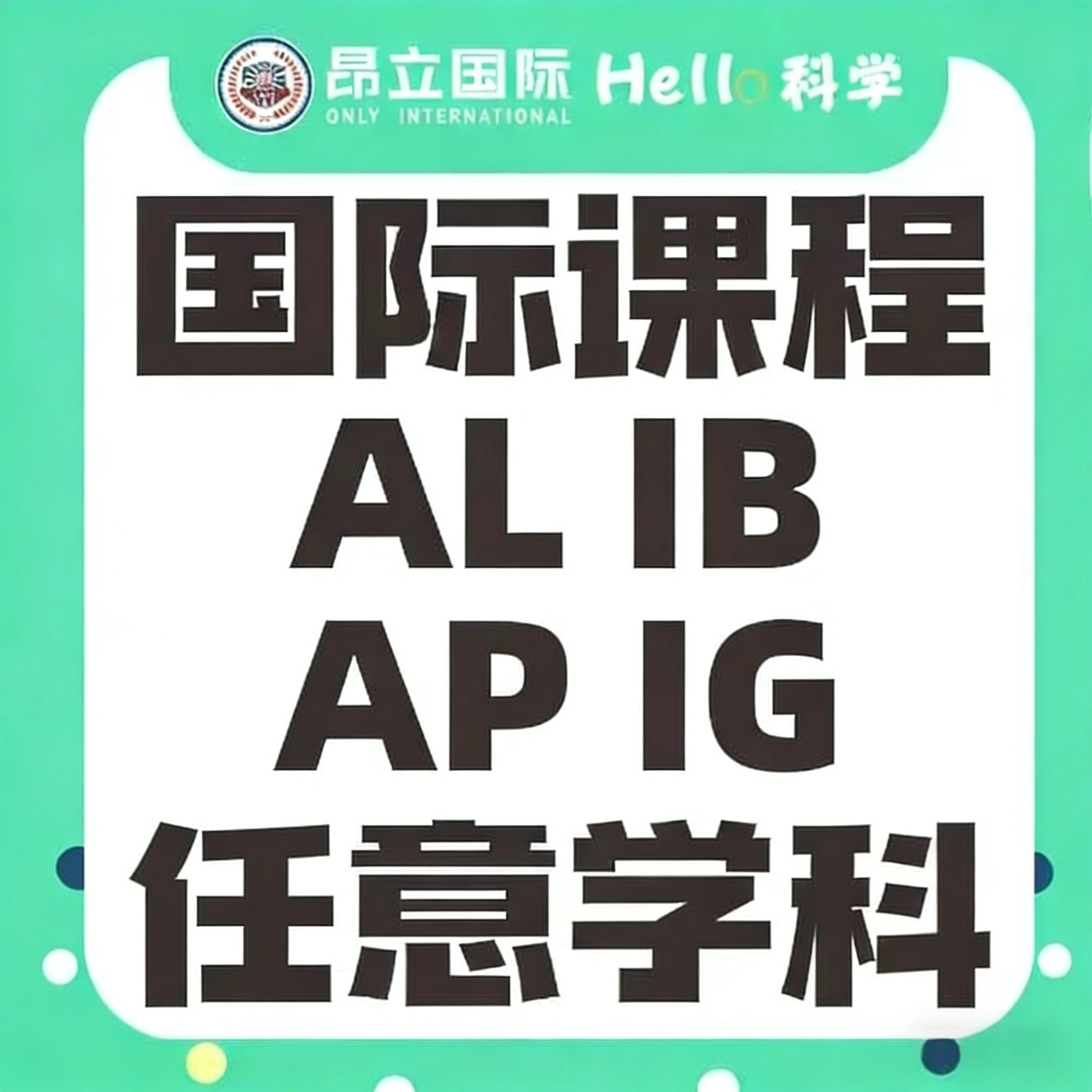 国际课程同步辅导